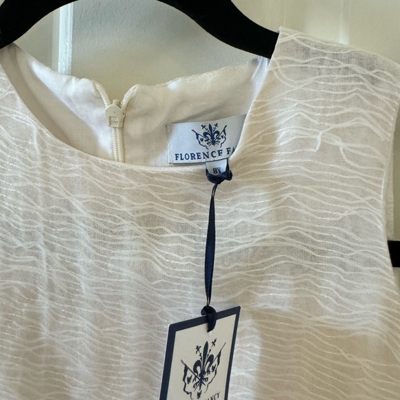Florence Fancy Girls Ivory Cream Lace Shift Dress Size 8 NWT - Picture 4 of 4